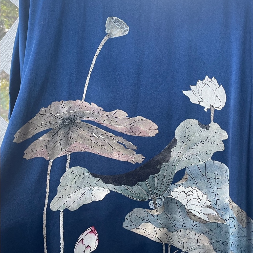 Grace Silk 100% Silk Caftan / Nightgown / Coverup - Picture 6 of 12